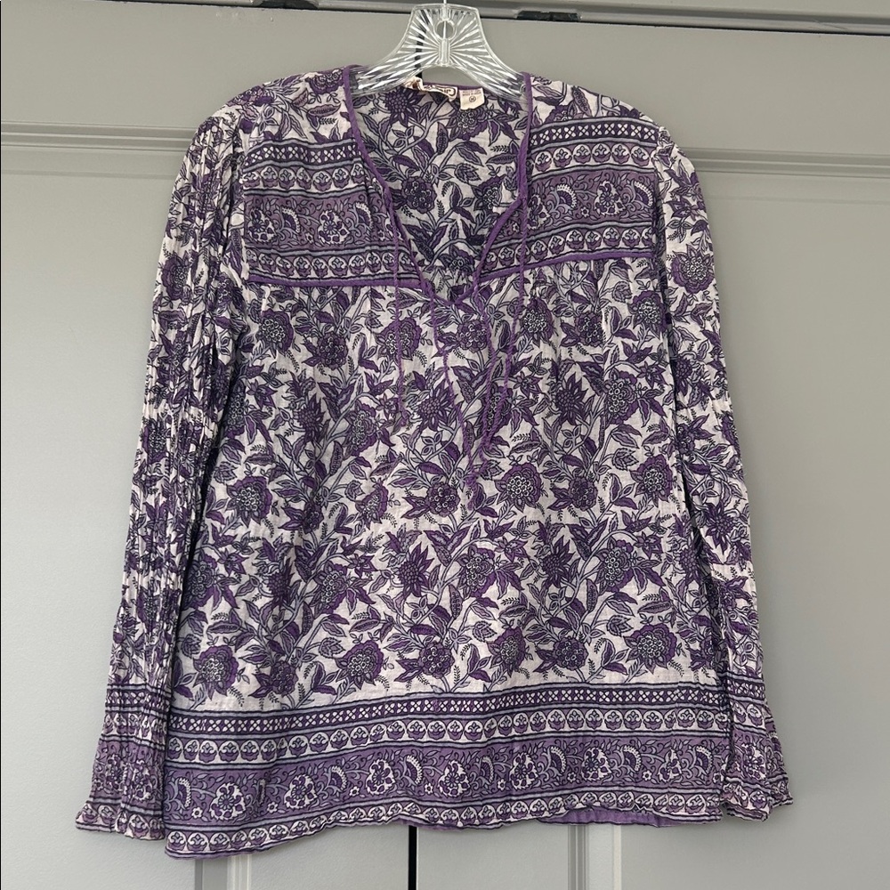 Vintage 1970’s Gauzy Cotton Blouse India